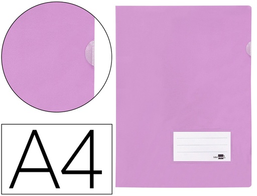 [2011343] LIDERPAPEL - Carpeta dossier A4 u ero lavanda opaco (Ref. BL27)