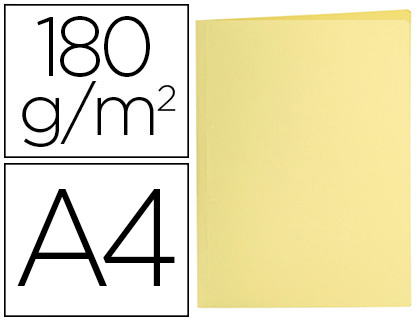 [2010391] LIDERPAPEL - Subcarpeta A4 amarillo pastel 180g/m2 (Ref. SC27)