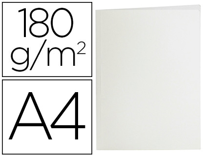 [2010419] LIDERPAPEL - Subcarpeta A4 blanco 180g/m2 (Ref. SC29)