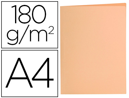 [2010420] LIDERPAPEL - Paq.50u Subcarpetas A4 - 180g. NARANJA PASTEL (Ref. SC30)