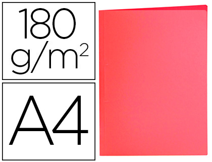 [2010423] LIDERPAPEL - Subcarpeta A4 rojo pastel 180g/m2 (Ref. SC31)