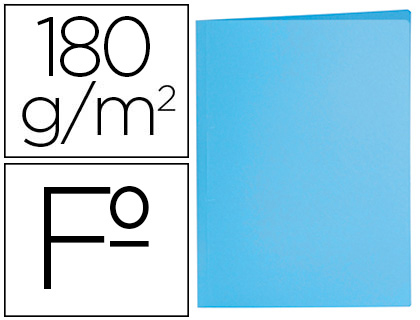[2010427] LIDERPAPEL - Subcarpeta folio azul pastel 180g/m2 (Ref. SC35)