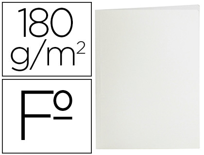 [2010428] LIDERPAPEL - Subcarpeta folio blanco 180g/m2 (Ref. SC36)