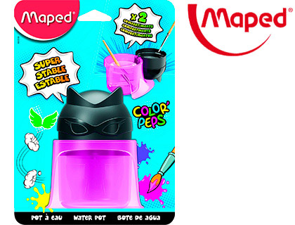 [2151831] MAPED - Limpiador de pinceles color peps 2 compartimentos superheroes (Ref. 811310)