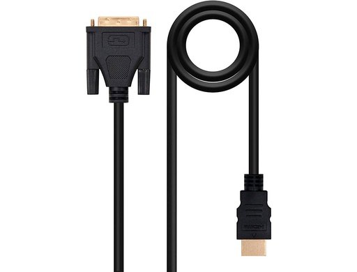 [2162711] NANOCABLE - Cable dvi a hdmi dvi18+1/m-hdmi a/m color negro longitud 3 m (Ref. 10.15.0503)