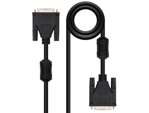 [2162715] NANOCABLE - Cable dvi dual link 24+1/m-m color negro longitud 5 m (Ref. 10.15.0805)