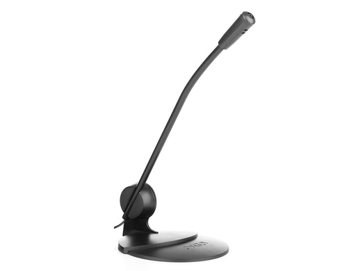 [2161299] NGS - Microfono sobremesa microphone ms 102 para escritorio y monitor doble peana de sujecion longitud (Ref. MS102)