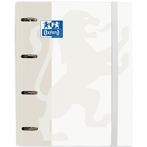 [9939641] OXFORD - CARPEBLOC SCHOOL EUROPEANBINDER CLASSIC A4+ 4 an.MIXTAS 35mm con RECAMBIO 100 hj. CUADRIC.5x5 BLANCO (Ref.400132987)