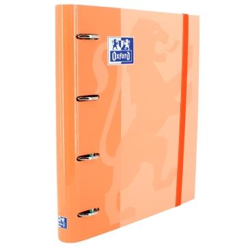 [9939640] OXFORD - CARPEBLOC SCHOOL EUROPEANBINDER CLASSIC A4+ 4 an.MIXTAS 35mm con RECAMBIO 100 hj. CUADRIC.5x5 MELOCOTON (Ref.400132986)
