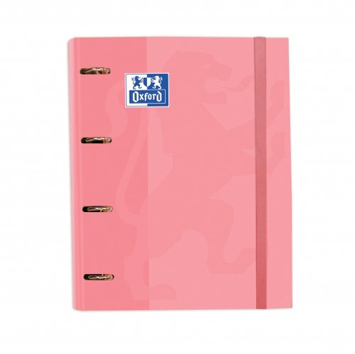 [9939637] OXFORD - CARPEBLOC SCHOOL EUROPEANBINDER CLASSIC A4+ 4 an.MIXTAS 35mm con RECAMBIO 100 hj. CUADRIC.5x5 ROSA CHICLE (Ref.400109185)
