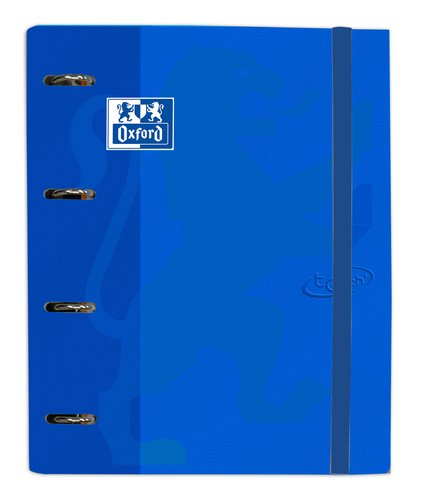 [9939645] OXFORD - CARPEBLOC SCHOOL EUROPEANBINDER TOUCH A4+ 4 an.MIXTAS 35mm con RECAMBIO 100 hj. CUADRIC.5x5 DENIM (Ref.400136665)
