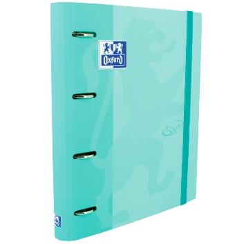 [9933553] OXFORD - CARPEBLOC SCHOOL EUROPEANBINDER TOUCH A4+ 4 an.MIXTAS 35mm con RECAMBIO 100 hj. CUADRIC.5x5 ICE MINT PASTEL (Ref.400127153)