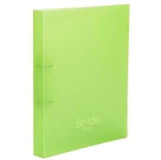 [9935987] PARDO - CARPETA de ANILLAS STUDIO STYLE PP Fº 4 an.MIXTAS 25mm VERDE (Ref.852504)