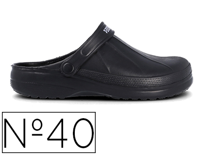 [2155803] PAREDES - Zueco leo negro talla 40 (Ref. OP5122 NE/40)