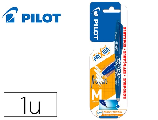 [2161341] PILOT - Boligrafo frixion ball borrable 0,7 mm punta media azul en blister (Ref.BFA)