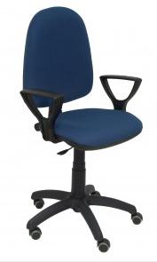 [9935038] PIQUERAS Y CRESPO - SILLA AYNA BRAZOS FIJOS MECANISMO CONTACTO PERMANENTE CON REGULACION DE PROFUNDIDAD ASIENTO Y RESPALDO TAPIZADO BALI AZUL (Ref.04CPBALI200BGOLF)