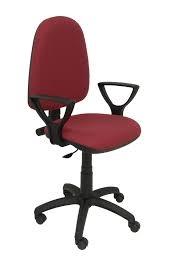 [9935037] PIQUERAS Y CRESPO - SILLA AYNA BRAZOS FIJOS MECANISMO CONTACTO PERMANENTE CON REGULACION DE PROFUNDIDAD ASIENTO Y RESPALDO TAPIZADO BALI GRANATE (Ref.04CPBALI933BGOLF)