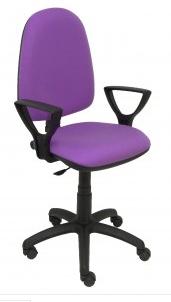 [9935039] PIQUERAS Y CRESPO - SILLA AYNA BRAZOS FIJOS MECANISMO CONTACTO PERMANENTE CON REGULACION DE PROFUNDIDAD ASIENTO Y RESPALDO TAPIZADO BALI LILA (Ref.04CPBALI82BGOLF)