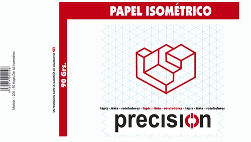 [10011032] PRECISION - BLOCK DE DIBUJO CG ISOMETRICO A4 - 50 HOJAS MOD.406 (Ref.1230100100)