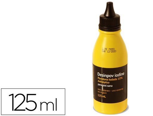 [2160502] Povidona yodada desinpov antiseptica 10 % bote de 125 ml (Ref. 10)