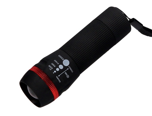 [2153411] Q-CONNECT - LINTERNA PLASTICO CON ZOOM 1 VATIO MODO ALUMBRADO ENCENDIDO APAGADO INCLUYE 3 PILAS AAA (Ref.KF18749)