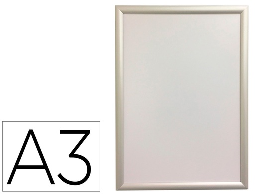 [2160271] Q-CONNECT - Marco porta anuncios din a3 marco de aluminio 32,7x45x1,2 cm (Ref. KF11025)