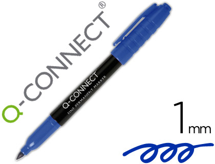 [2043302] Q-CONNECT - ROTULADOR PARA CD/DVD PUNTA FIBRA PERMANENTE AZUL PUNTA REDONDA 1,0 MM (Ref.KF02301)