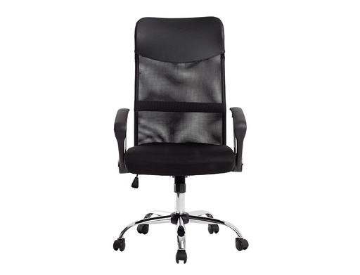 [2156279] Q-CONNECT - Silla de direccion base metal respaldo alto regulable en altura 1110+100mm alto piel y malla (Ref. KF19025)