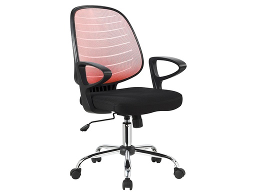 [2156274] Q-CONNECT - Silla giratoria base metal regulable en altura 920+80mm alto 600mm ancho 580mm profundidad rojo (Ref. KF19020)