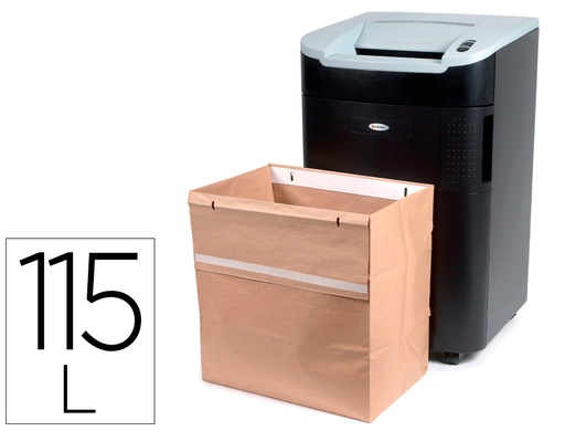 [2162675] REXEL - Bolsa de residuos reciclable para destuctoras gama rl capacidad 115 l pack de 50 unidades 330x510x490 mm (Ref. 2102248)