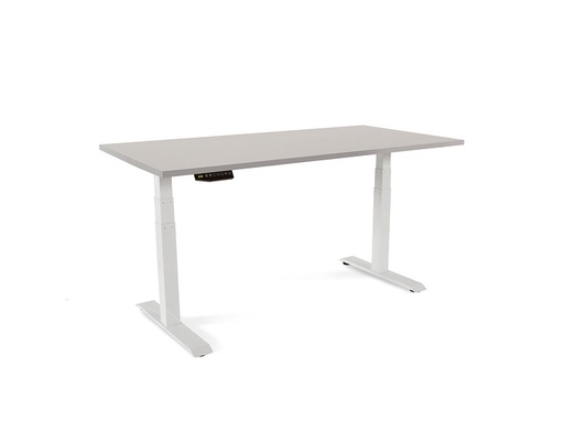 [9159968] ROCADA - Mesa regulable en altura electricamente hasta 129 cm estructura de acero tablero 160 cm color gris (Ref. 2002XCR02)
