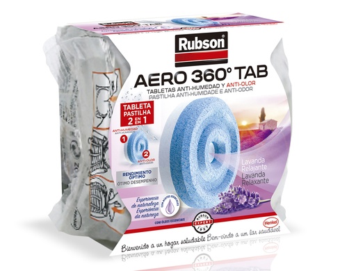 [2153704] RUBSON - DESHUMIDIFICADOR AERO 360 AROMATERAPIA LAVANDA RECAMBIO PASTILLA (Ref.2093429)