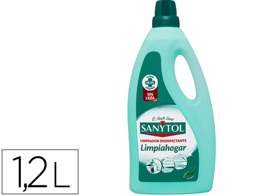 [2160181] SANYTOL - Limpiador desinfectante limpiahogar multisuperficies bote de 1200 ml (Ref. 64158)