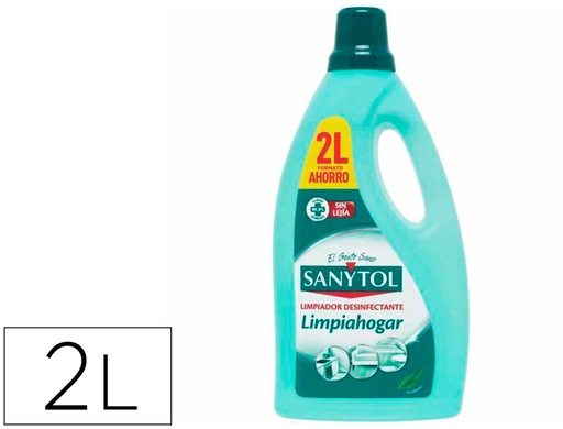 [2160182] SANYTOL - Limpiador desinfectante limpiahogar multisuperficies bote de 2 litros (Ref. 89311)