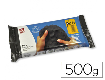 [2152464] SIO-2 - ARCILLA PLUS QUE ENDURECE AL AIRE NEGRO 500 GR (Ref.2132001000)