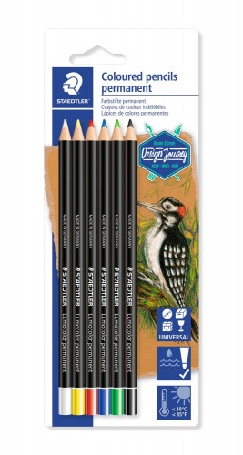 [9937572] STAEDTLER - LUMOCOLOR LÁPICES DE COLOR PERMANENTE EN SECO BLISTER -6U- (Ref.10820BK6-C)