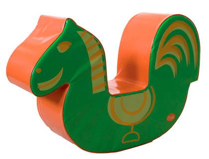 [2068150] SUMO DIDACTIC - Caballo naranja / verde 90x25x59 cm (Ref. 369)