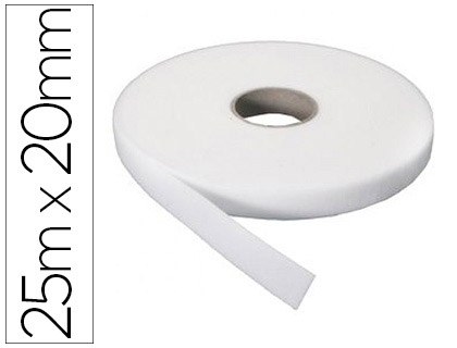 [2068155] SUMO DIDACTIC - Cinta de velcro adhesivo suave rollo 25 mx20 mm (Ref. 840A)