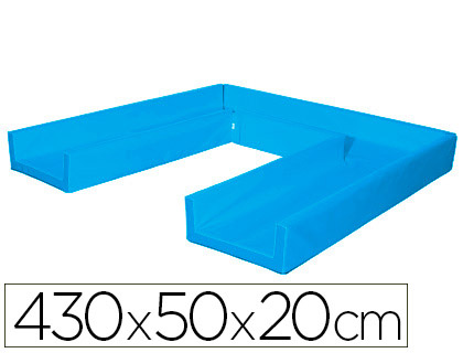 [2300286] SUMO DIDACTIC - Circuito modular de gateo 430x50x20 cm azul (Ref. 448 A)