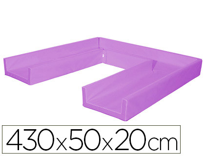 [2300292] SUMO DIDACTIC - Circuito modular de gateo 430x50x20 cm lila (Ref. 448 L)