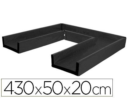 [2300295] SUMO DIDACTIC - Circuito modular de gateo 430x50x20 cm negro (Ref. 448 NE)
