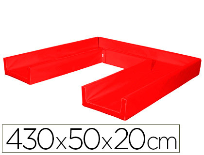 [2300296] SUMO DIDACTIC - Circuito modular de gateo 430x50x20 cm rojo (Ref. 448 R)