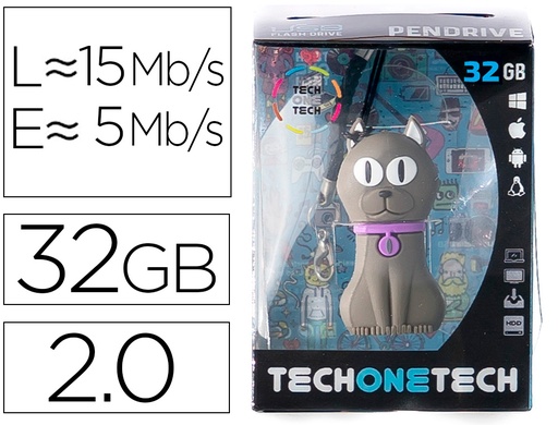 [2161855] TECH ON TECH - Memoria usb felix the cat 32 gb (Ref. TEC5133-32)