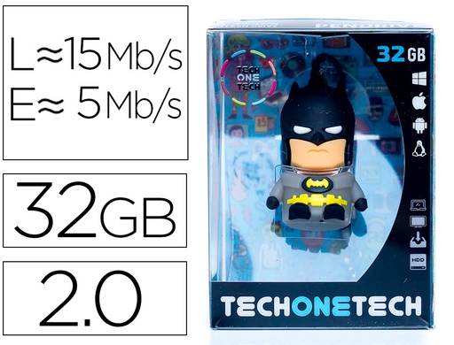 [2161846] TECH ON TECH - Memoria usb super bat 32 gb (Ref. TEC5114-32)