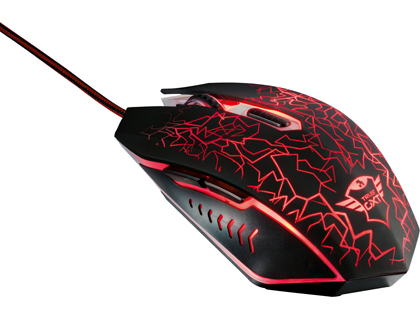 [9154292] TRUST - Raton gxt 105 izza illuminated gaming 800-2400 dpi 6 botones usb 2.0 cable 1,8 m (Ref. 21683)