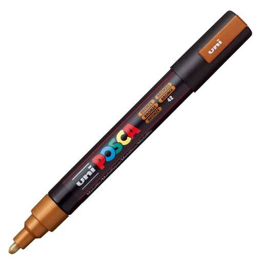[9934068] UNI-BALL - MARCADOR T.OPACA NO PERM. UNI POSCA 1,8 (PC-5M) BRONCE METALICO (Ref.264432000)