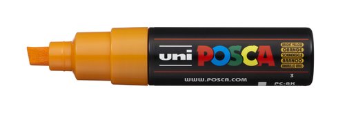 [9941507] UNI-BALL - MARCADOR T.OPACA NO PERM. UNI POSCA 8,0 (PC-8K) NARANJA MEDIO (Ref.148817000)