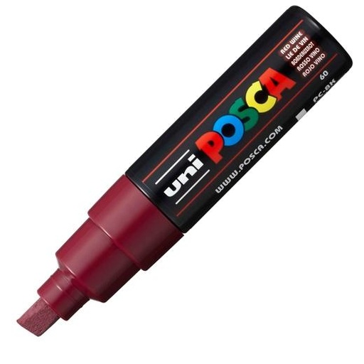 [9941641] UNI-BALL - MARCADOR T.OPACA NO PERM. UNI POSCA 8,0 (PC-8K) ROJO VINO (Ref.107532000)