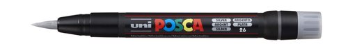 [9941552] UNI-BALL - MARCADOR T.OPACA NO PERM. UNI POSCA pincel (PCF-350) PLATA (Ref.146696000)