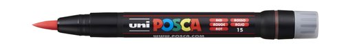 [9941548] UNI-BALL - MARCADOR T.OPACA NO PERM. UNI POSCA pincel (PCF-350) ROJO (Ref.146654000)